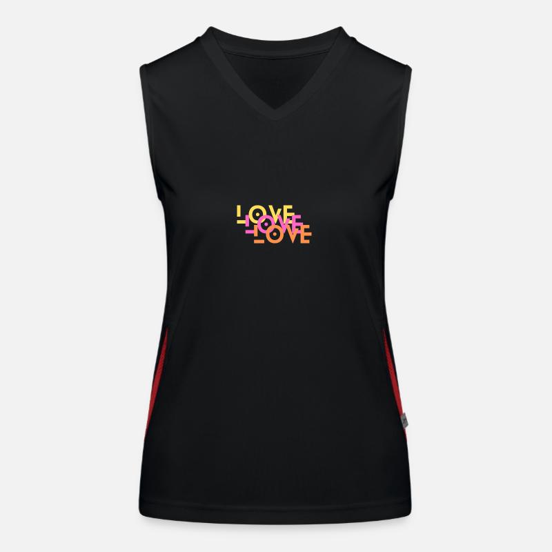 love Funktionelles Kontrast-Tank Top für Frauen