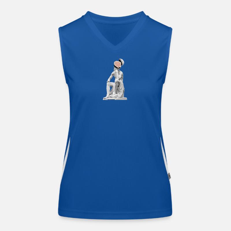 Thoughts Sculpture Women's Functional Contrast Tank Top