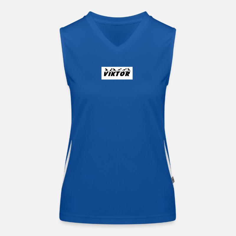 Viktor Silhouette mit Sternmotiven Funktionelles Kontrast-Tank Top für Frauen
