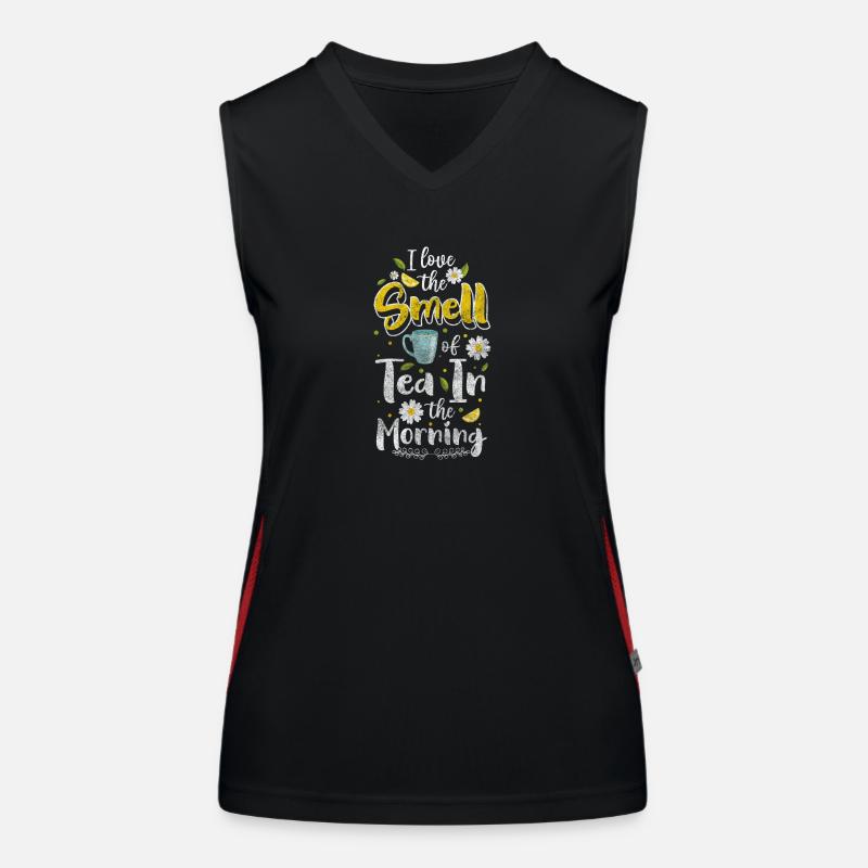 Tee Auszeit Teezeit Funktionelles Kontrast-Tank Top für Frauen