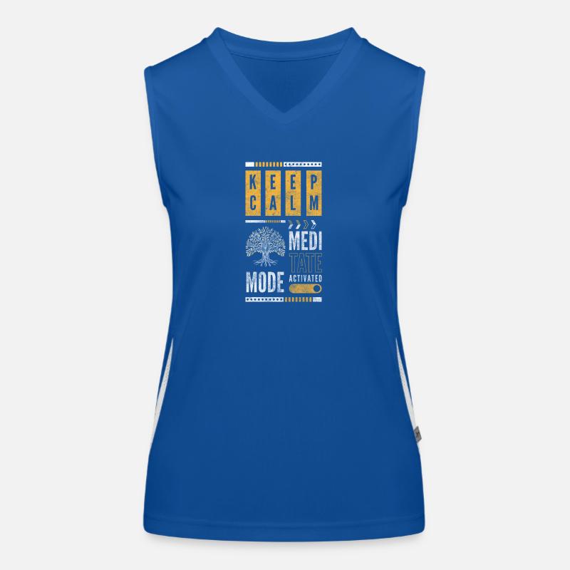 Yoga Relaxation Mindful Karma Women's Functional Contrast Tank Top