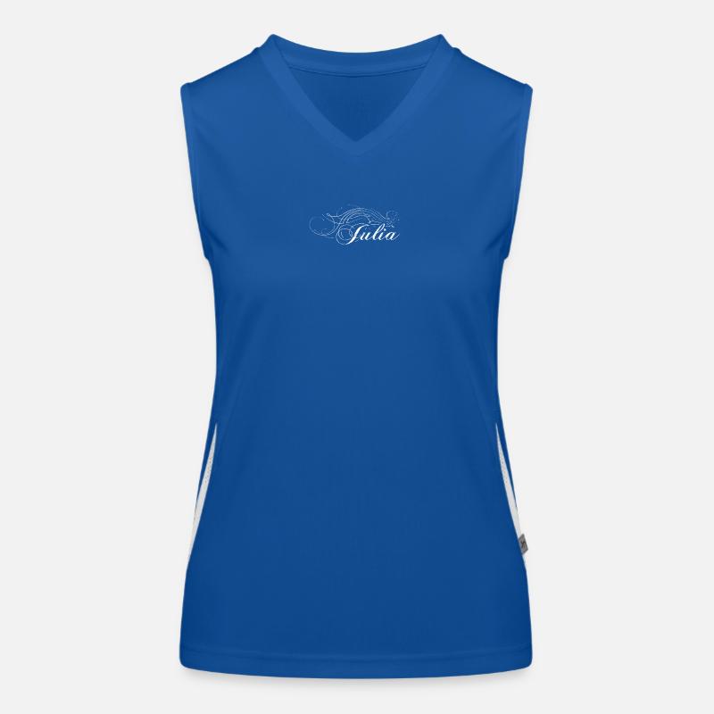 Julia decorated white Women's Functional Contrast Tank Top