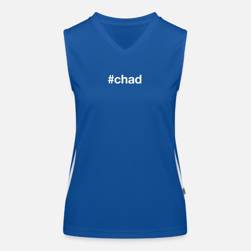CHAD Hashtag Tschad Funktionelles Kontrast-Tank Top für Frauen