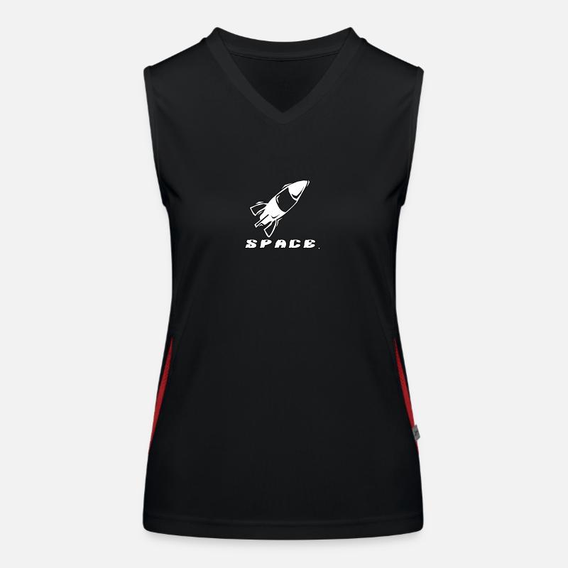 Space Funktionelles Kontrast-Tank Top für Frauen