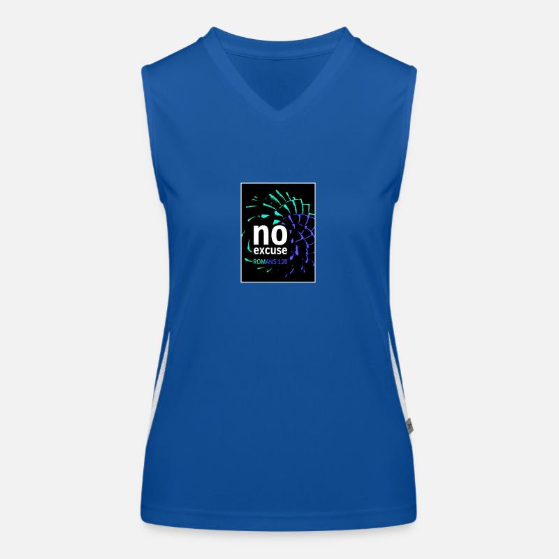 Fibonacci-Araukarie blau Funktionelles Kontrast-Tank Top für Frauen