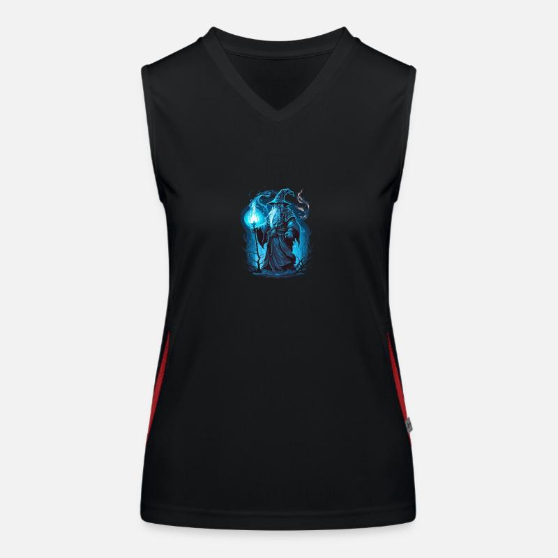 Zauberer Funktionelles Kontrast-Tank Top für Frauen