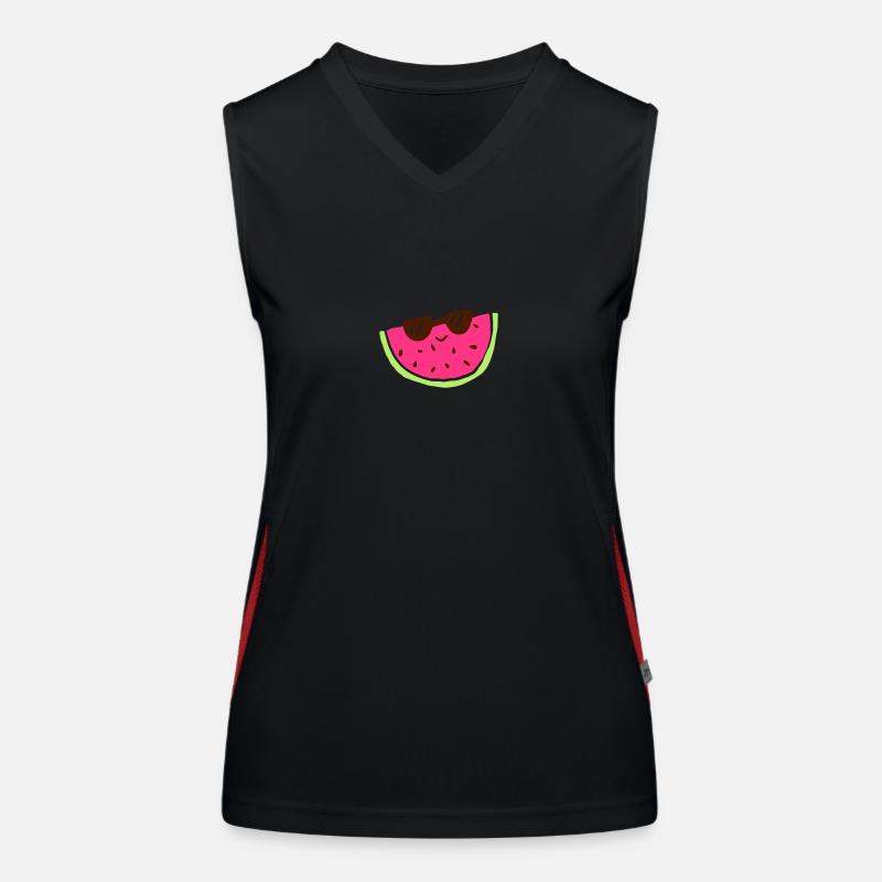Melone Funktionelles Kontrast-Tank Top für Frauen