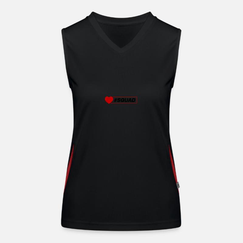 Squad Herz Funktionelles Kontrast-Tank Top für Frauen