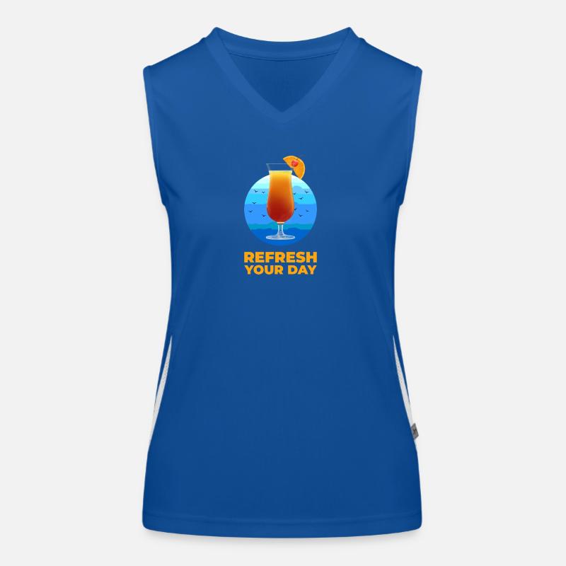 Refresh your day! Women's Functional Contrast Tank Top