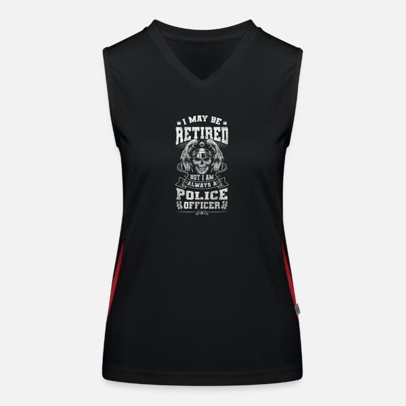 Police Uniform Hunting Women's Functional Contrast Tank Top