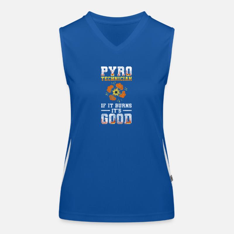 Pyro Firecrackers Beautiful Event Show Women's Functional Contrast Tank Top