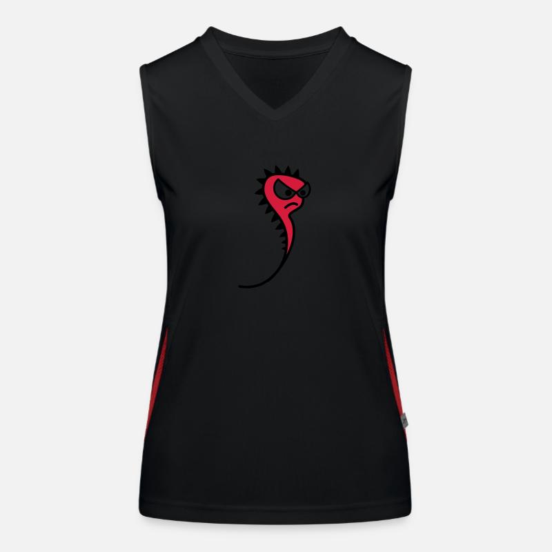 Böses Spermium Funktionelles Kontrast-Tank Top für Frauen