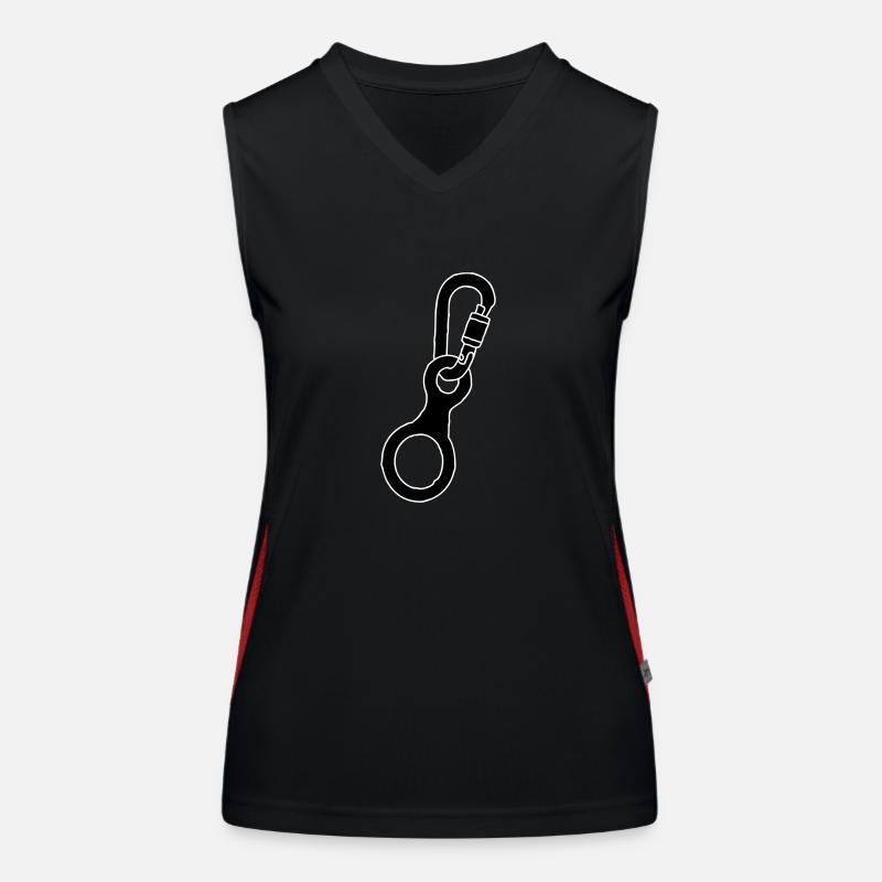 Karabiner Abseilachter 2 Funktionelles Kontrast-Tank Top für Frauen