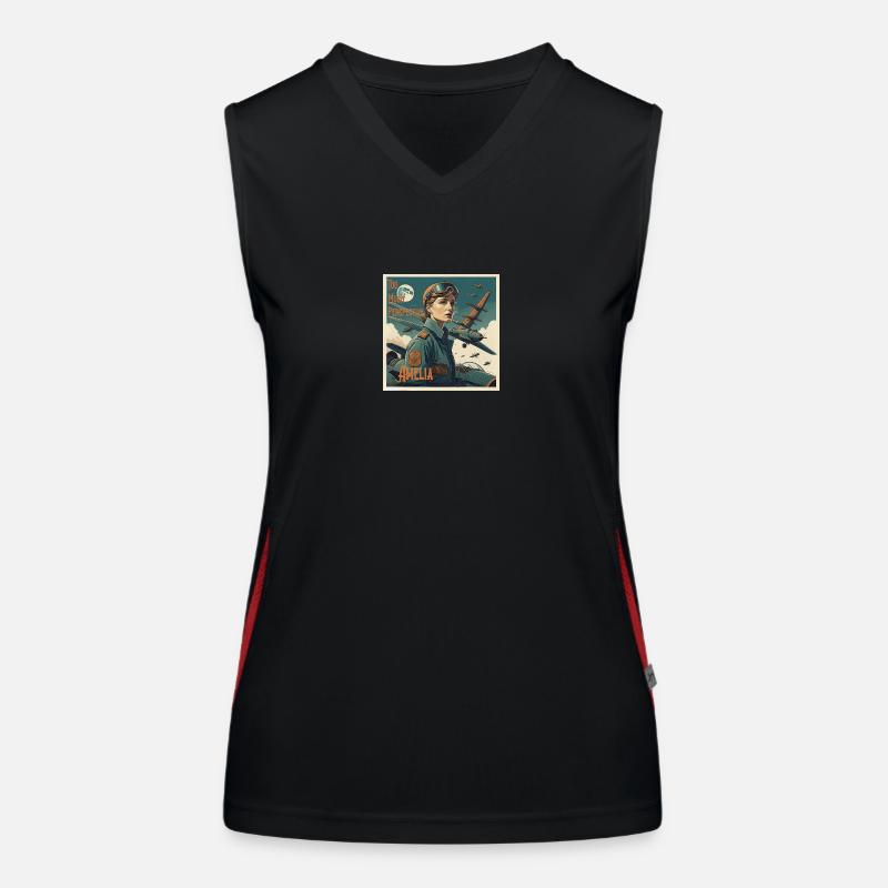 Too Much Perspective........Amelia Women's Functional Contrast Tank Top