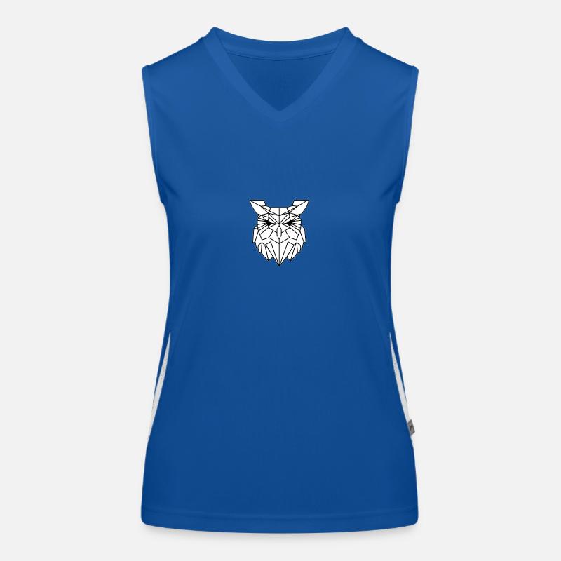 Schlichtes Eulen Design Funktionelles Kontrast-Tank Top für Frauen