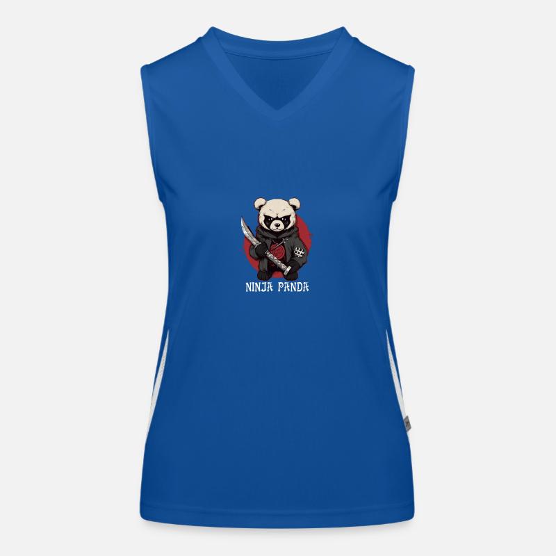 Ninja Panda Women's Functional Contrast Tank Top