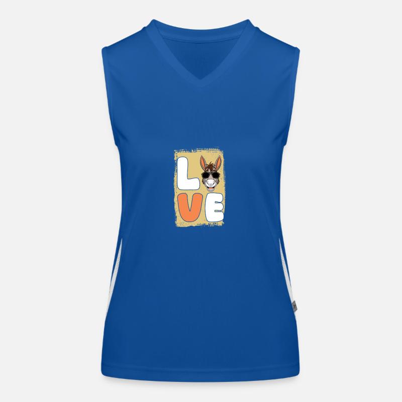 Âne Débardeur respirant contrasté Femme