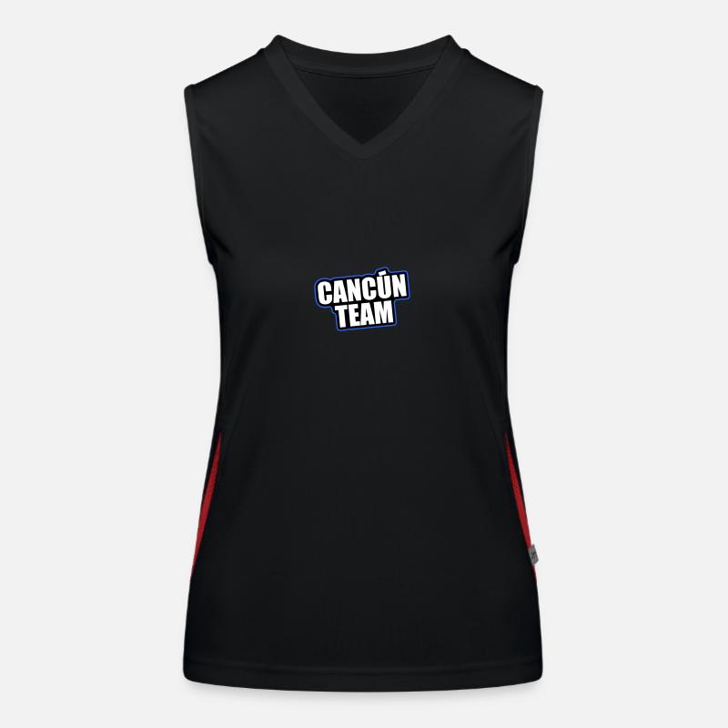 Cancun Team Reisen Urlaub Funktionelles Kontrast-Tank Top für Frauen