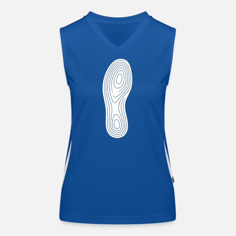 Art de randonnée à empreinte concentrique Camping de randonnée Débardeur respirant contrasté Femme