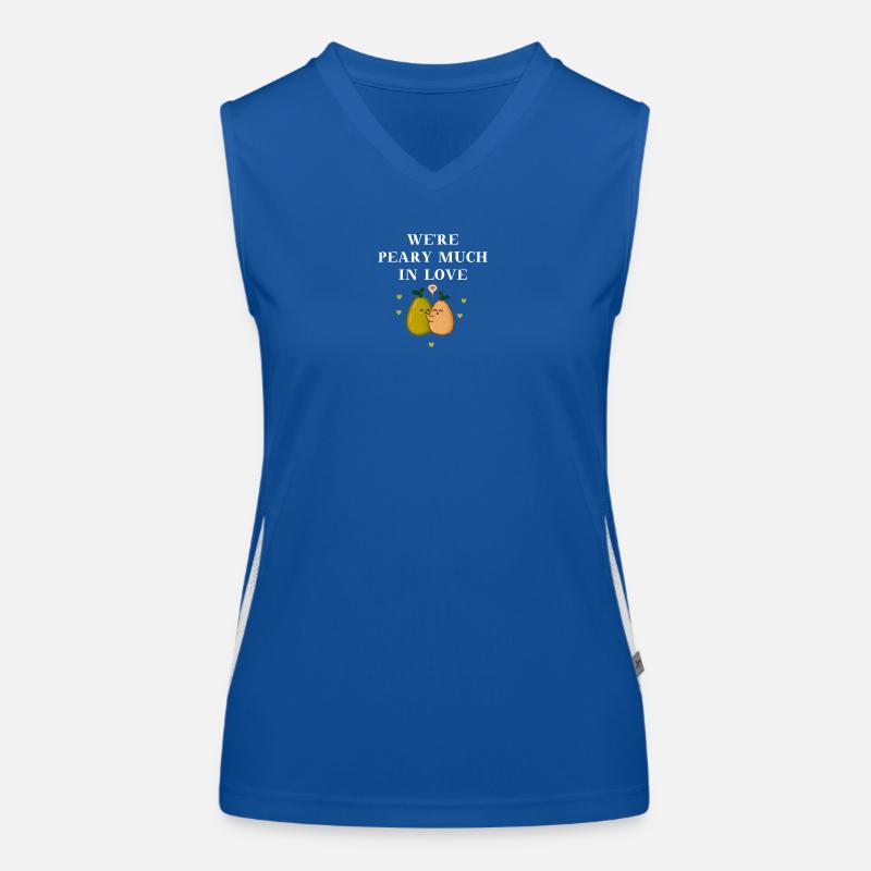 Pear in love We're peary much in love gift Women's Functional Contrast Tank Top