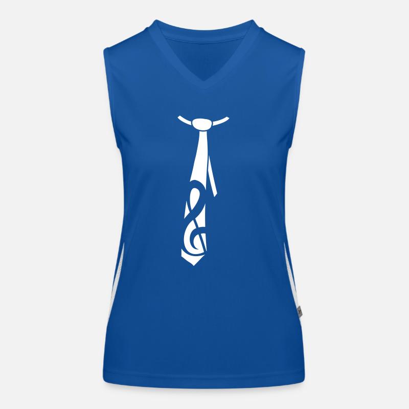 Musik Notenschlüssel Note Krawatte Anlass Stil Funktionelles Kontrast-Tank Top für Frauen