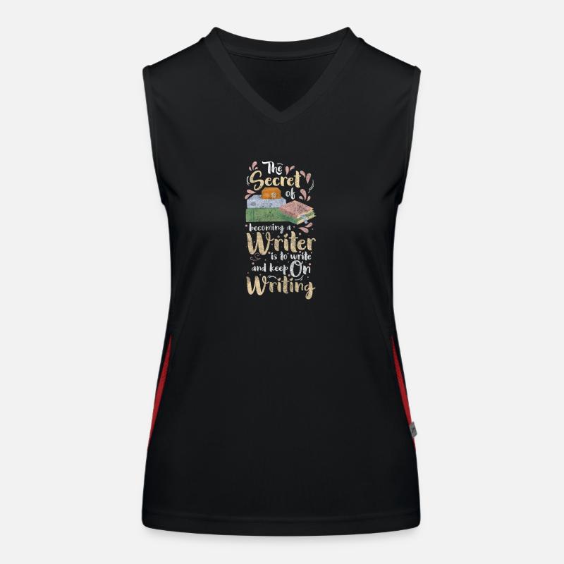 Writer Writing Fantasy Profession Women's Functional Contrast Tank Top
