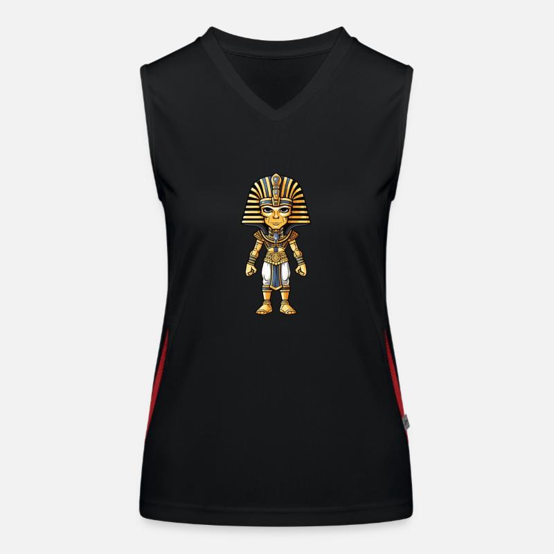 Pharao Comic Funktionelles Kontrast-Tank Top für Frauen