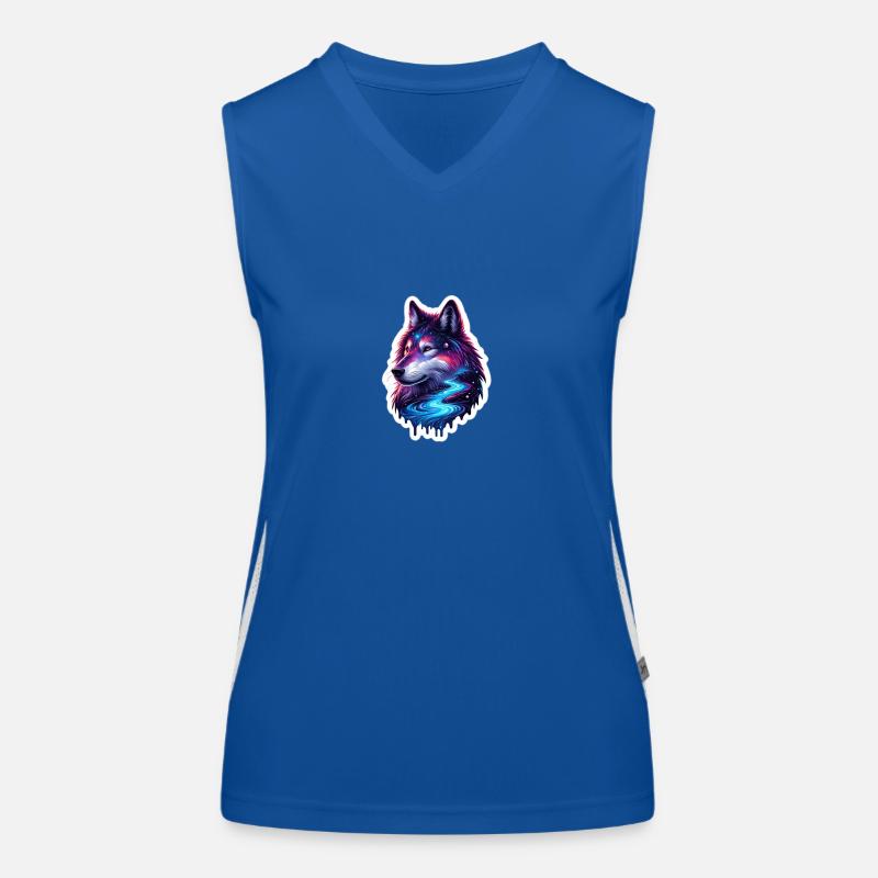 Celestial wolve Women's Functional Contrast Tank Top
