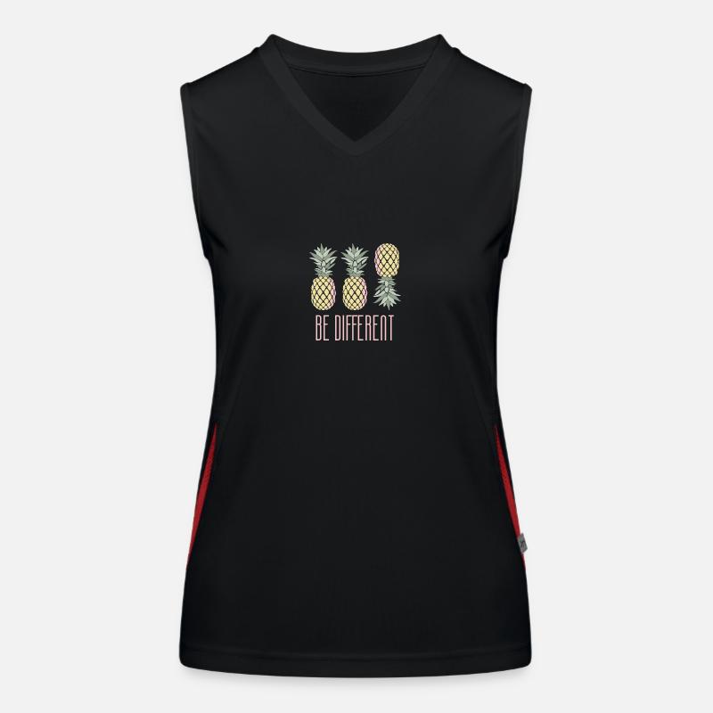 Pineapple Be Different Women's Functional Contrast Tank Top