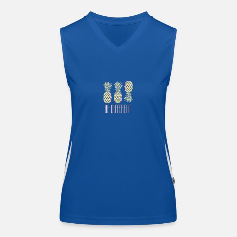 Pineapple Be Different Women's Functional Contrast Tank Top