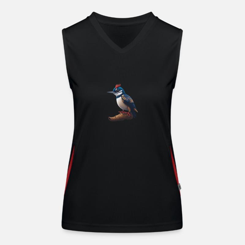 Buntspecht Funktionelles Kontrast-Tank Top für Frauen