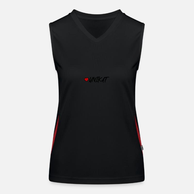 Unikat Herz Funktionelles Kontrast-Tank Top für Frauen