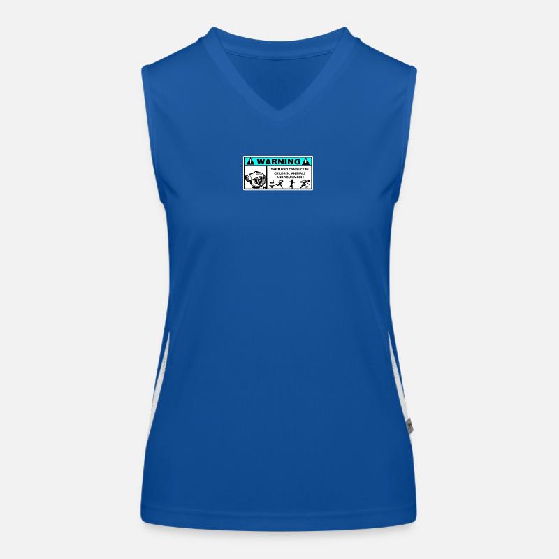 Danger Turbo Aufkleber Funktionelles Kontrast-Tank Top für Frauen