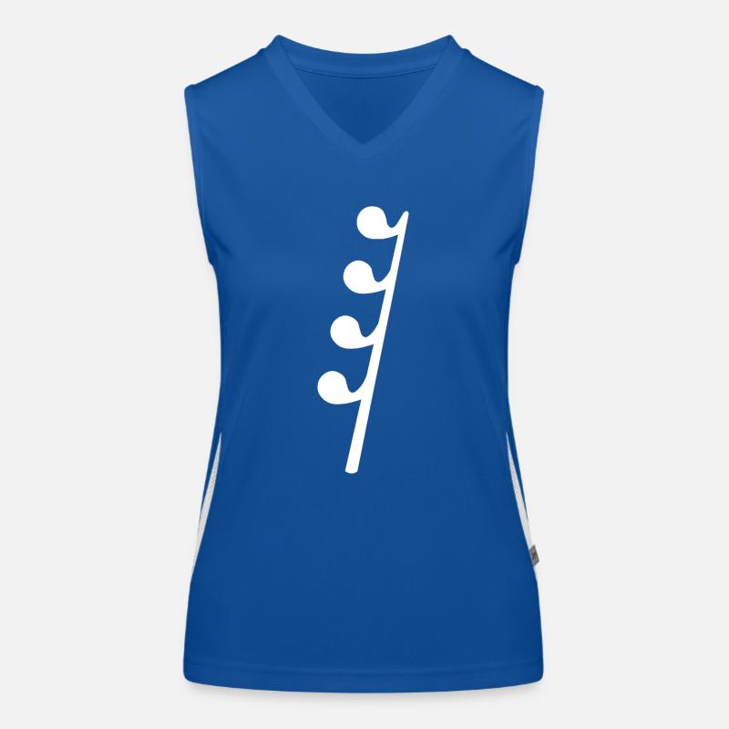 Notenablage Funktionelles Kontrast-Tank Top für Frauen
