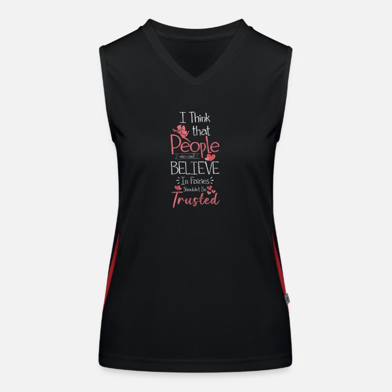 Fee Märchen Mädchen Zauber Funktionelles Kontrast-Tank Top für Frauen