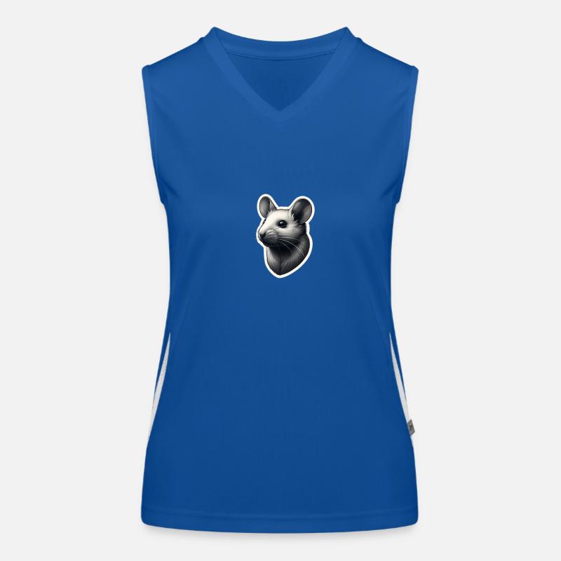 Mouse Funktionelles Kontrast-Tank Top für Frauen