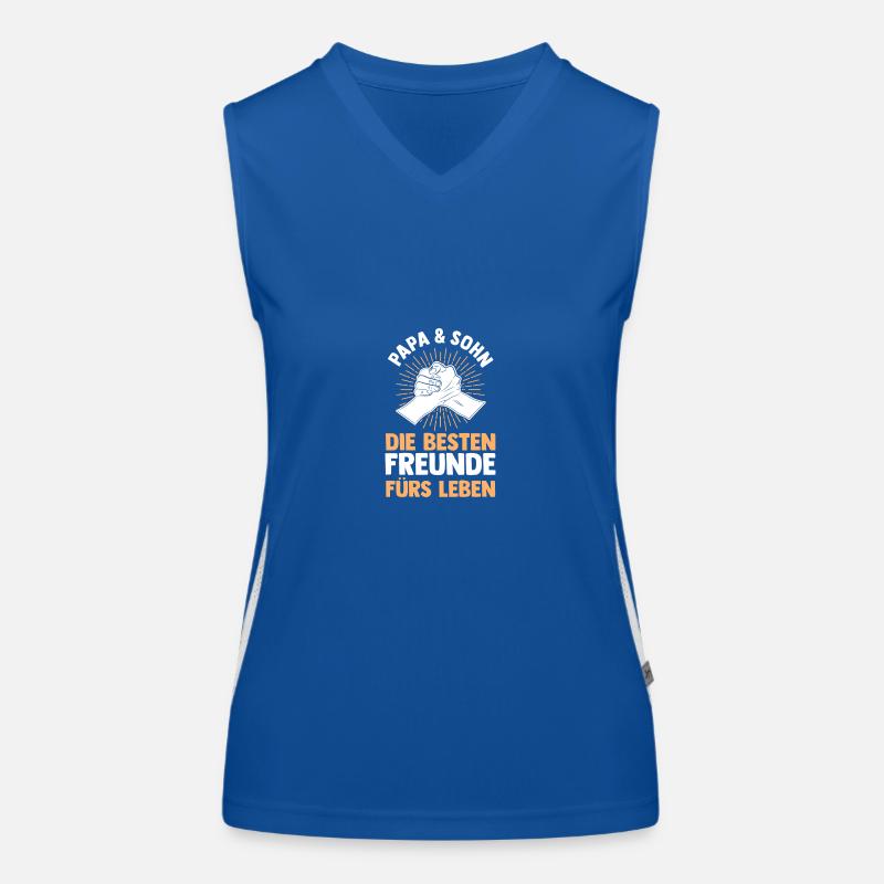 Dad and son Women's Functional Contrast Tank Top