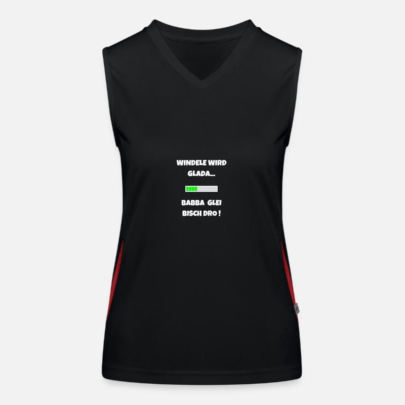 Schwaben Eltern Nachwuchs Baby Schwäbisch Funktionelles Kontrast-Tank Top für Frauen