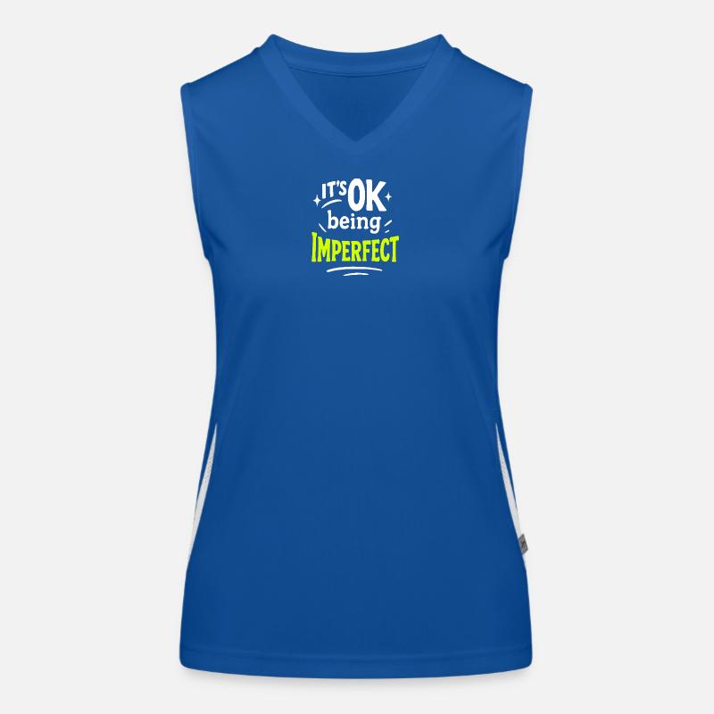 OK son design imparfait Débardeur respirant contrasté Femme