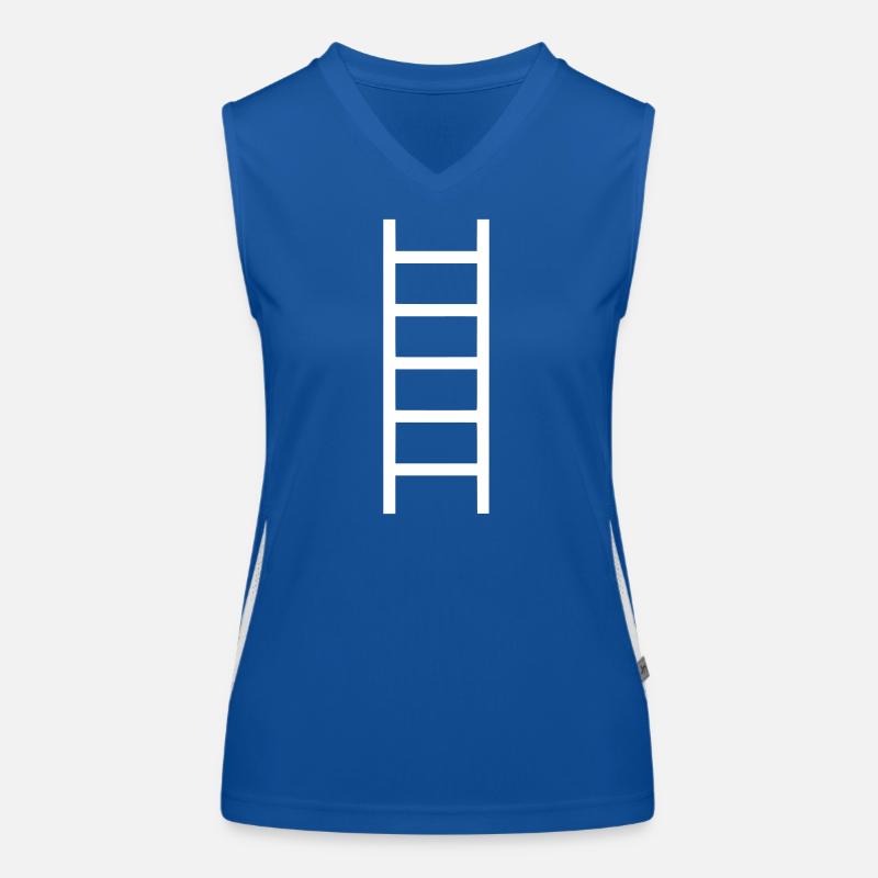 Ladder Steps Climb Clean Vector Women's Functional Contrast Tank Top