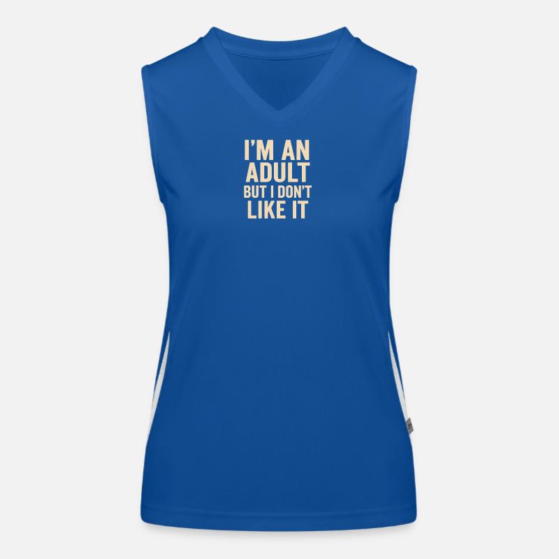Widerwilliger erwachsener Humor Funktionelles Kontrast-Tank Top für Frauen