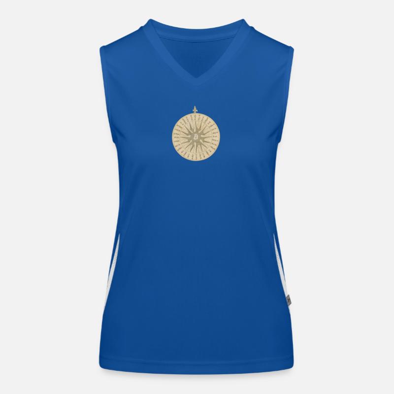 The Bitcoin Compass Women's Functional Contrast Tank Top