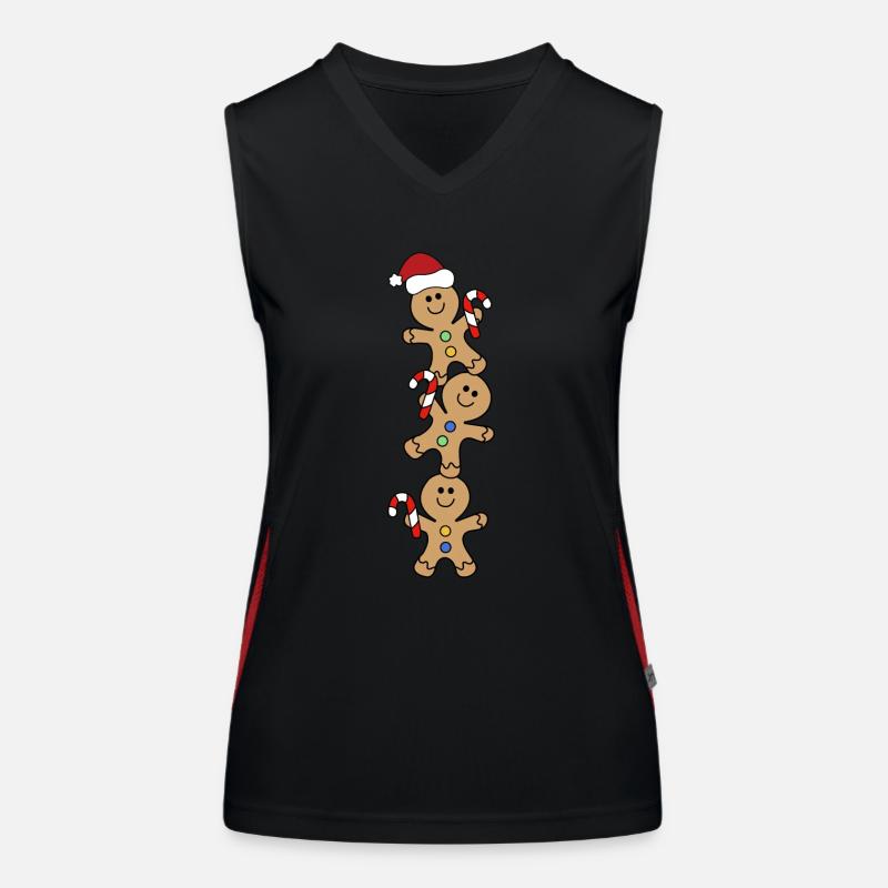 Biscuits de Noël Débardeur respirant contrasté Femme