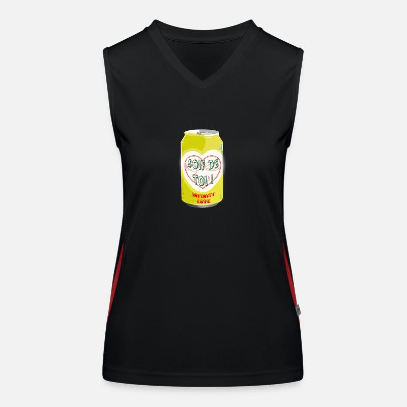 Canette 033 cl soif de toi Débardeur respirant contrasté Femme