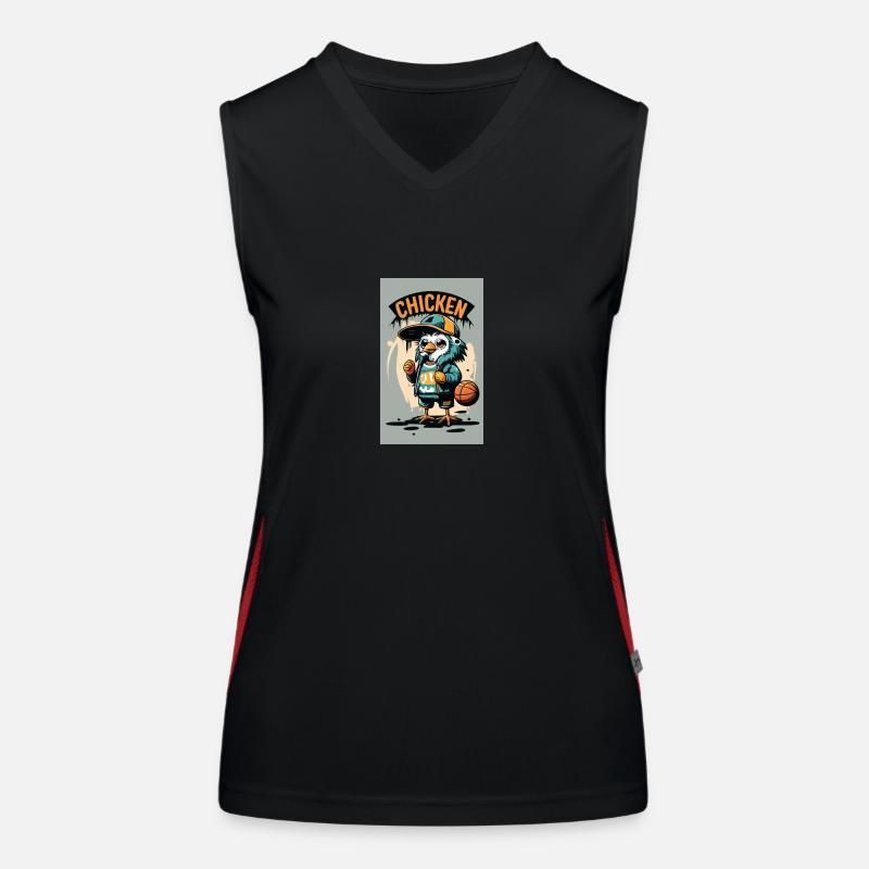 Cool Chicken Funktionelles Kontrast-Tank Top für Frauen