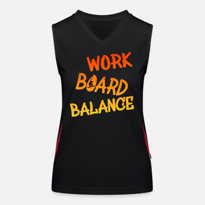 boarden, snowboarding Funktionelles Kontrast-Tank Top für Frauen