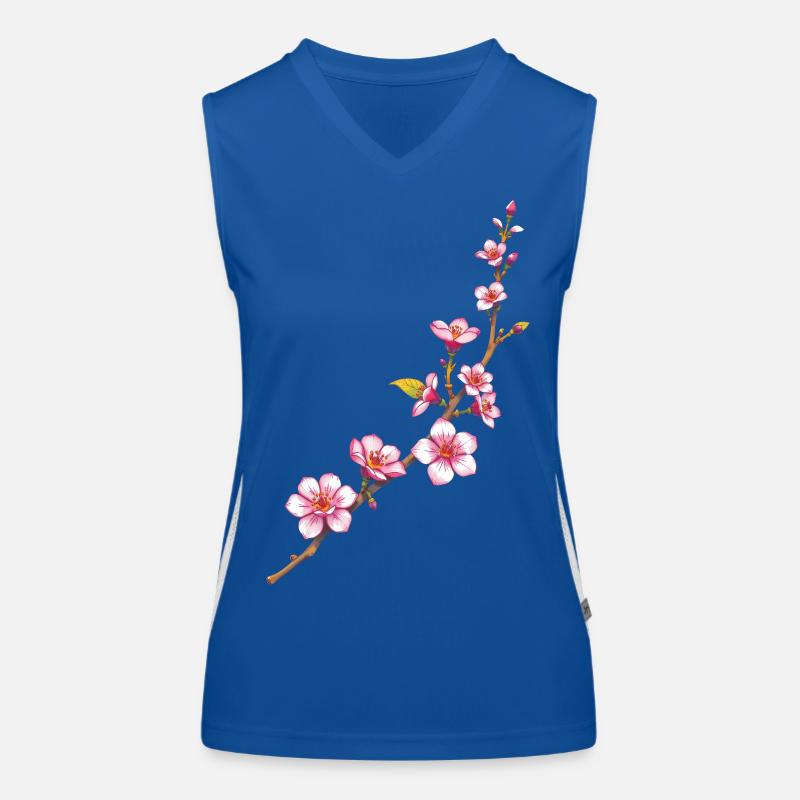 Blumen Funktionelles Kontrast-Tank Top für Frauen