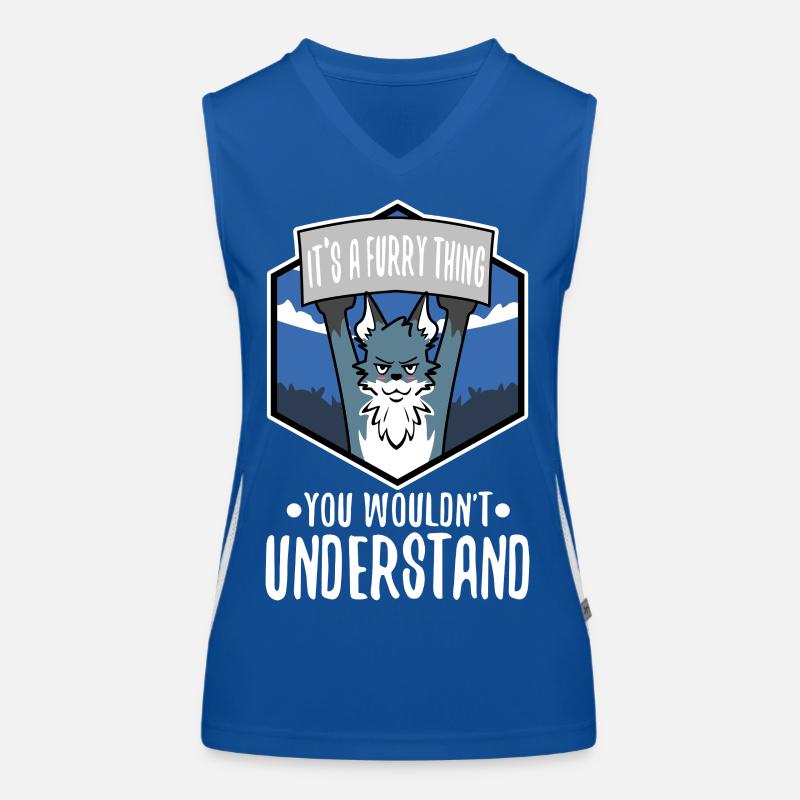 It's A Furry Thing You Wouldn't Understand Funktionelles Kontrast-Tank Top für Frauen