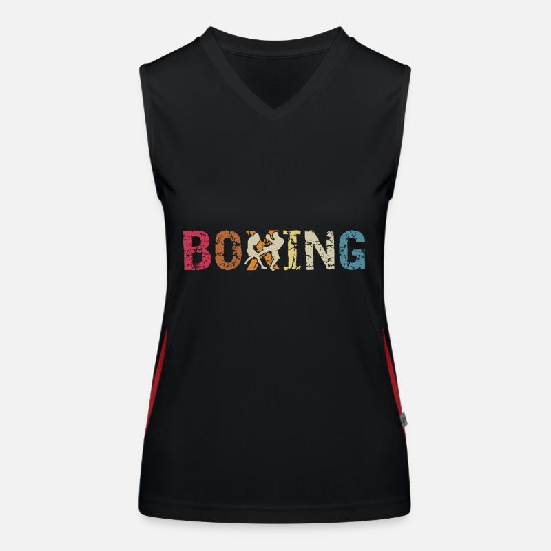 Boxen Funktionelles Kontrast-Tank Top für Frauen