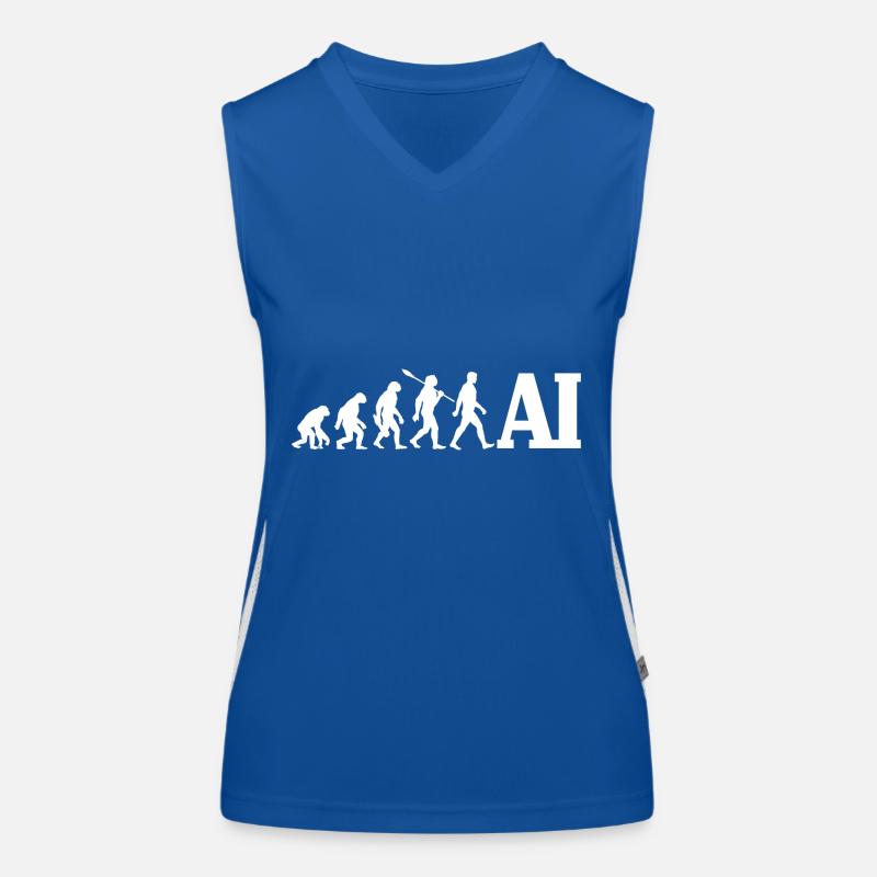 Evolution - Artificial Intelligence - AI Funktionelles Kontrast-Tank Top für Frauen